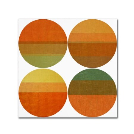 Michelle Calkins 'Four Suns' Canvas Art,35x35